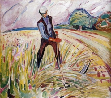エドヴァルド・ムンク Painting - 干し草屋 1916年 エドヴァルド・ムンク